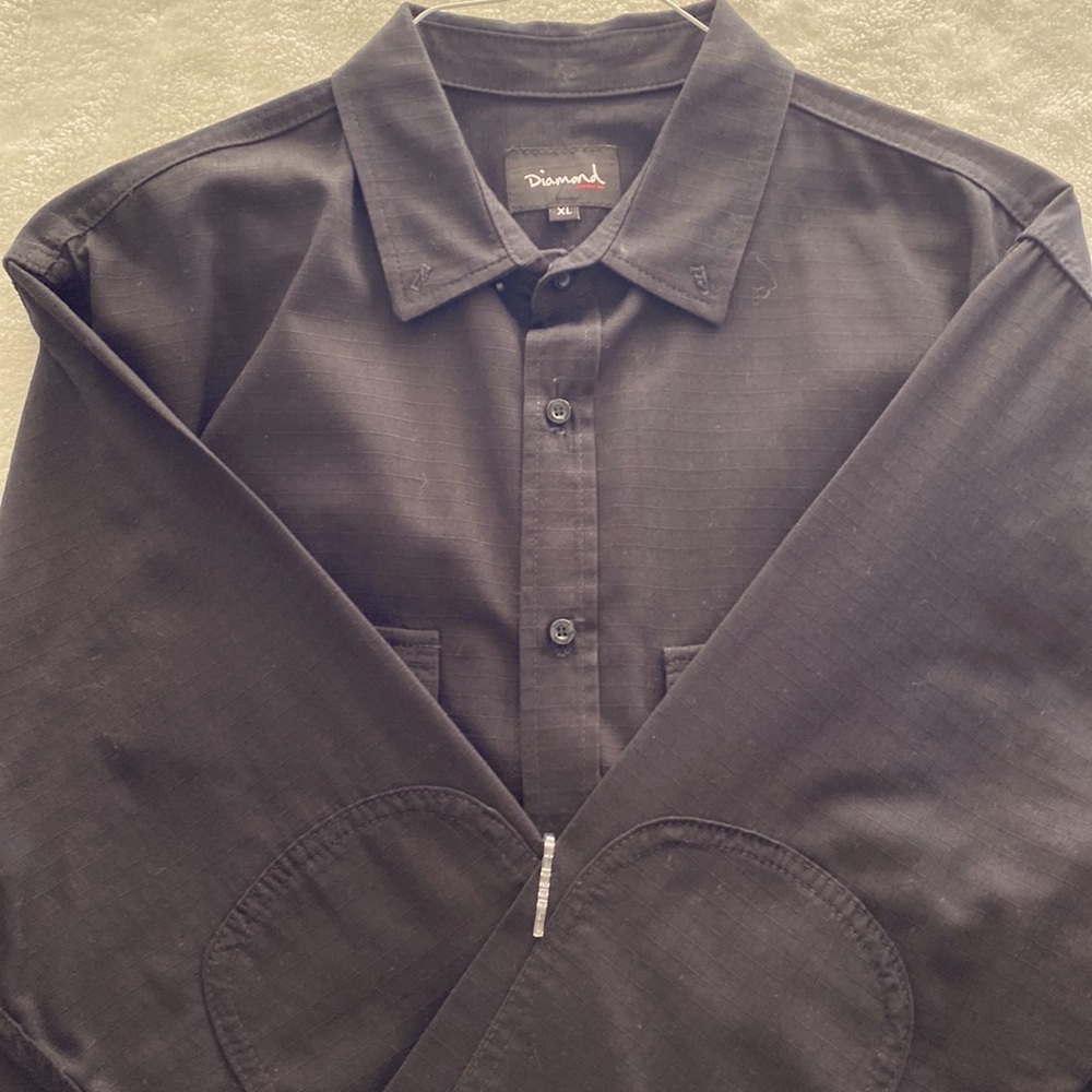 Diamond Supply Co. Heavy Long Sleeve Button Down Dress Shirt